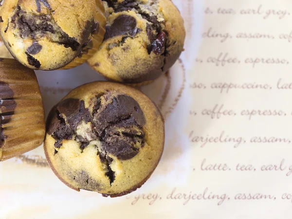 Kakaowe muffiny — Zdjęcie stockowe
