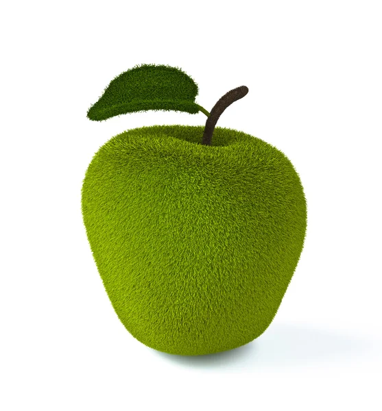 Futro zielone jabłko — Zdjęcie stockowe