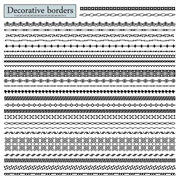 Fronteras decorativas — Archivo Imágenes Vectoriales