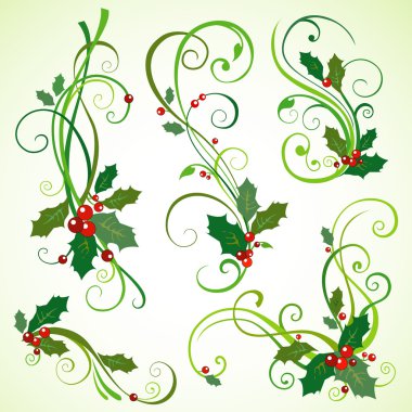 New Year's corners clipart