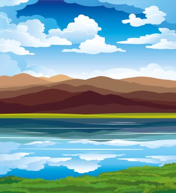 Vector landscape clipart