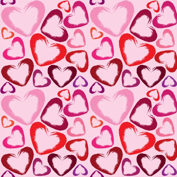 Wallpaper with hearts — Stock Vector