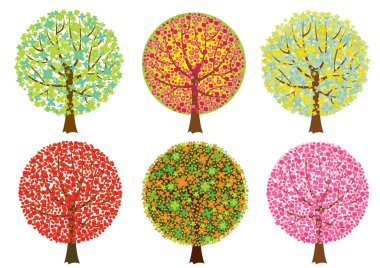 Group of trees clipart