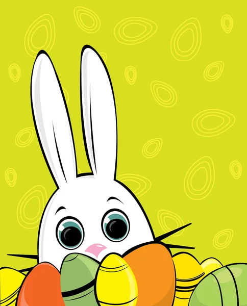 Rebbit 和鸡蛋 — 图库矢量图片