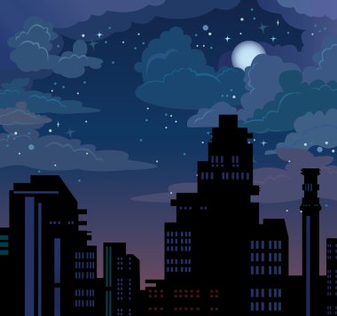 Night sky clipart