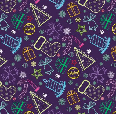 Colored Christmas wallpaper clipart