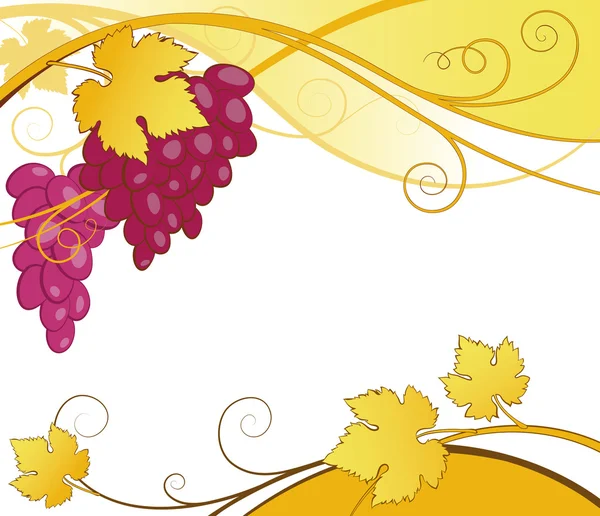 Grape vines abstract — Stock Vector