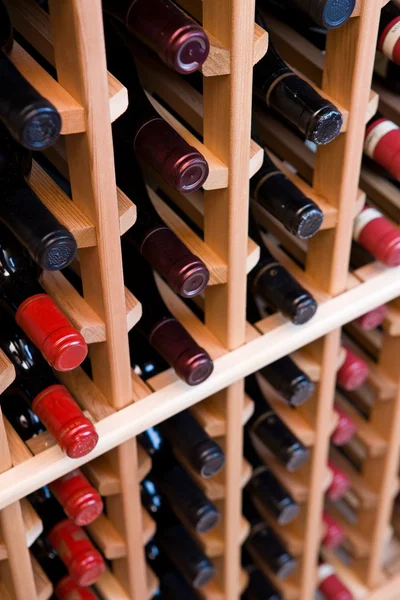 stock image Bottles of Wine In Cellar