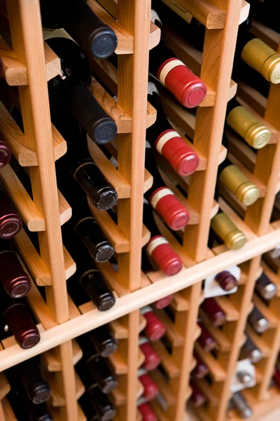 stock image Bottles of Wine In Cellar