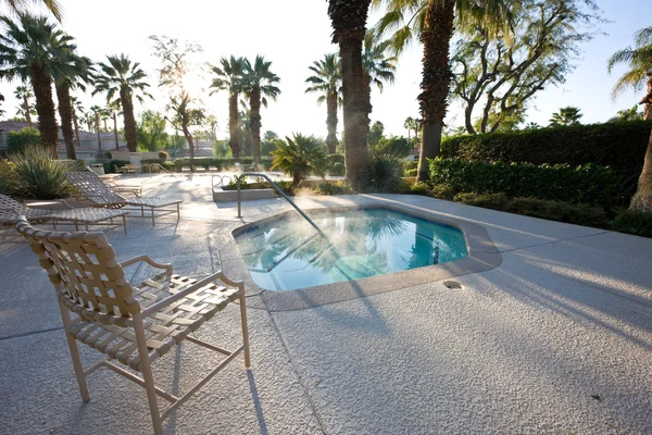 stock image Morning by the pool