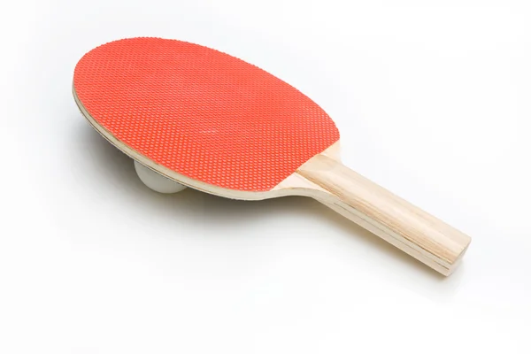 Ping pong paddles e bola — Fotografia de Stock