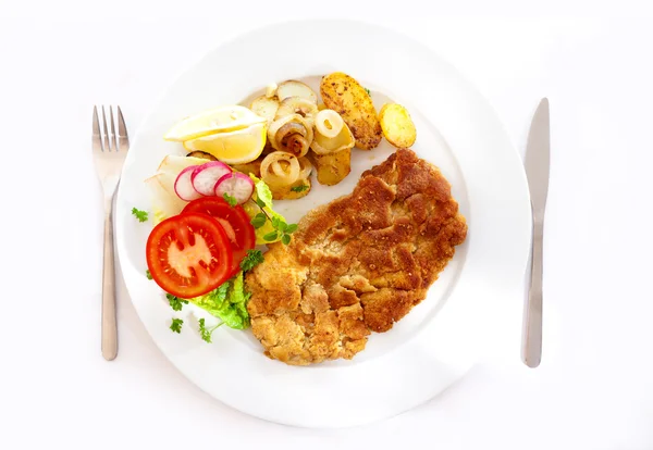 Salchicha Schnitzel —  Fotos de Stock