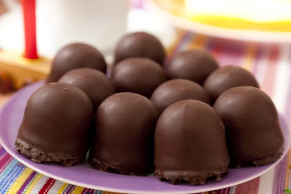 Chocolate marshmallows — Stock Photo, Image