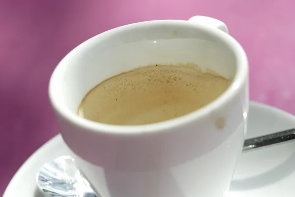 Drunken cup of espresso — Stock Photo, Image