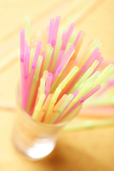 stock image Straws in the glass