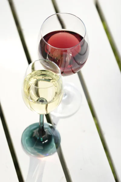 Glas med vin — Stockfoto