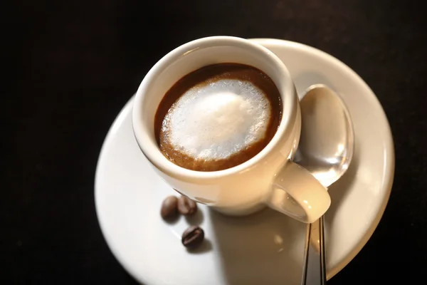 Xícara de café expresso macchiato — Fotografia de Stock