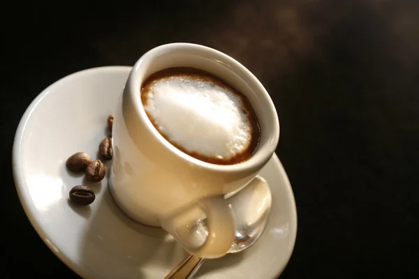 Cup of espresso macchiato — Stock Photo, Image