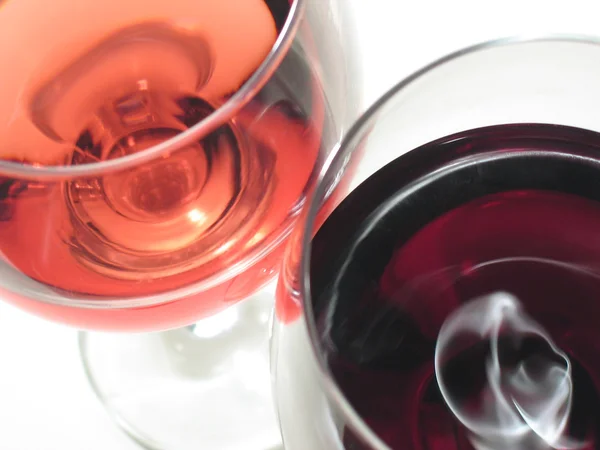 Två glas vin — Stockfoto
