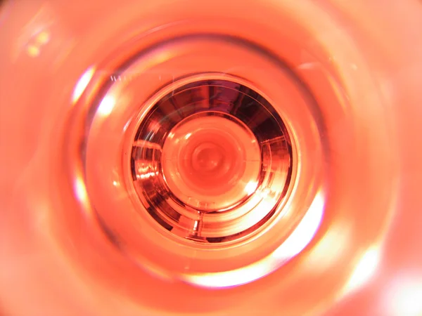 stock image Top view of a wineglass