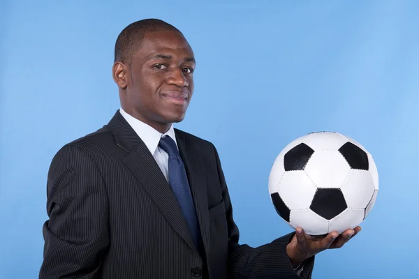 stock image African soccer fan