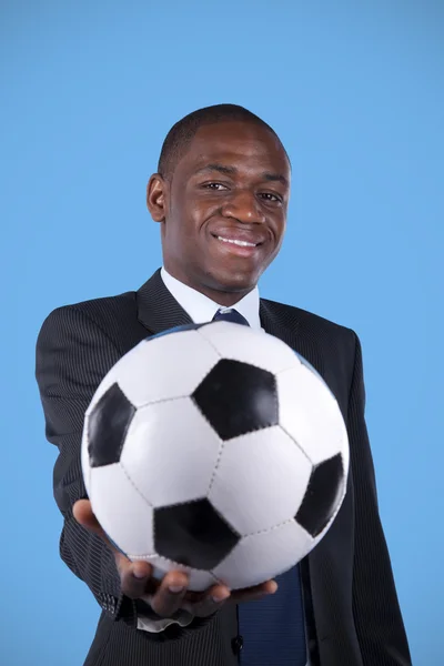stock image African soccer fan