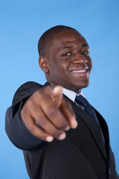 Powerful african businessman — Stock Photo, Image