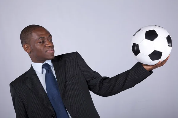 African soccer fan — Stock Photo, Image