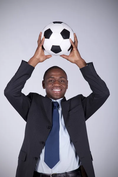 African soccer fan — Stock Photo, Image