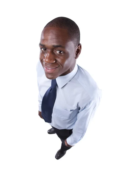 Afrikaanse zakenman lacht om u — Stockfoto