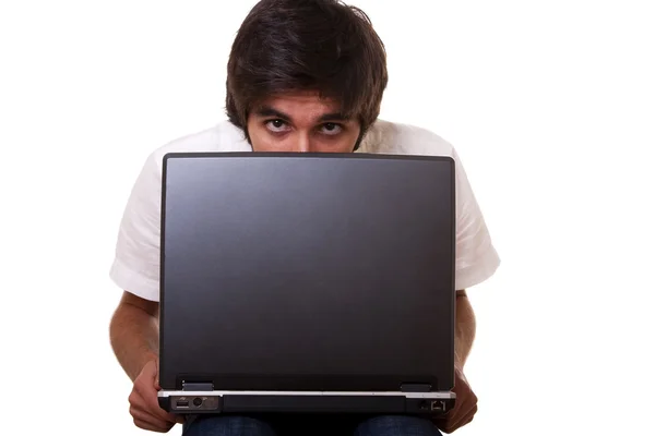 Ludzi pracy z laptopem — Zdjęcie stockowe