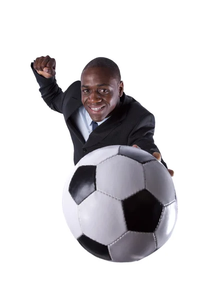 African soccer fan Stock Picture