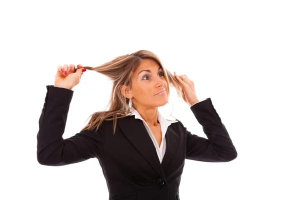 Businesswoman in stress — Stock Photo, Image