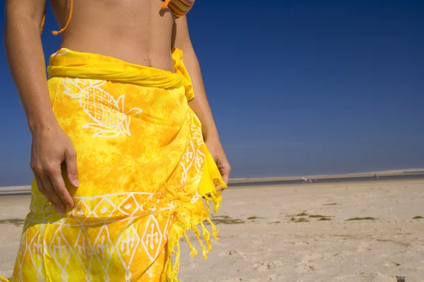 Sexy skirt at the beach — Stock Photo, Image