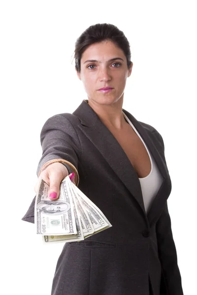 Millionaire businesswoman — Stock Photo, Image