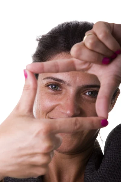 Enquadramento dos dedos — Fotografia de Stock
