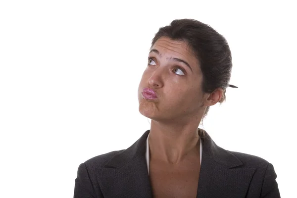 Annoyed businesswoman — Stock Photo, Image