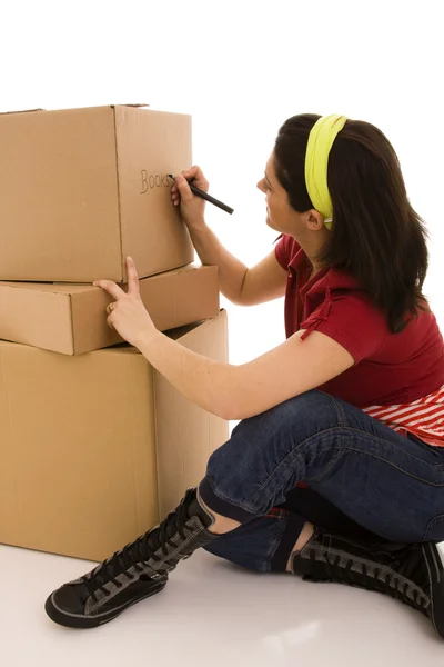 Packages for house moving — Stock Photo, Image
