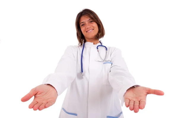 Vriendelijke vrouwelijke arts — Stockfoto