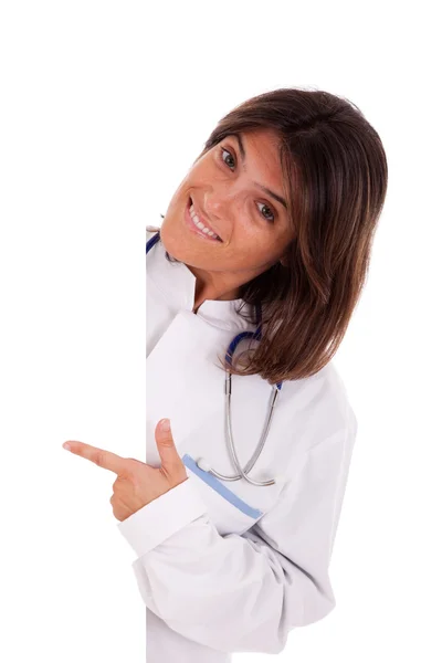 Vänlig kvinnlig läkare — Stockfoto
