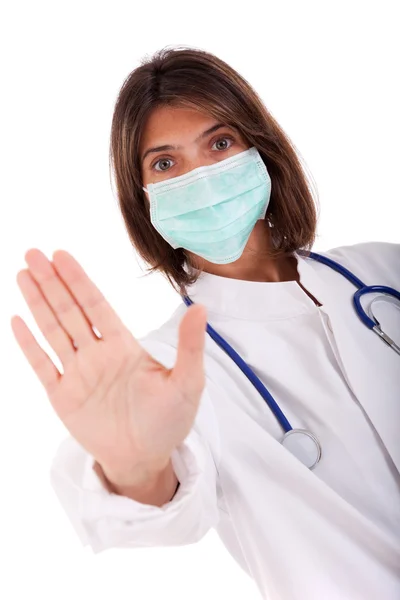 stock image Doctor warning