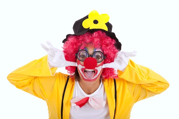 Смішний клоун — стокове фото