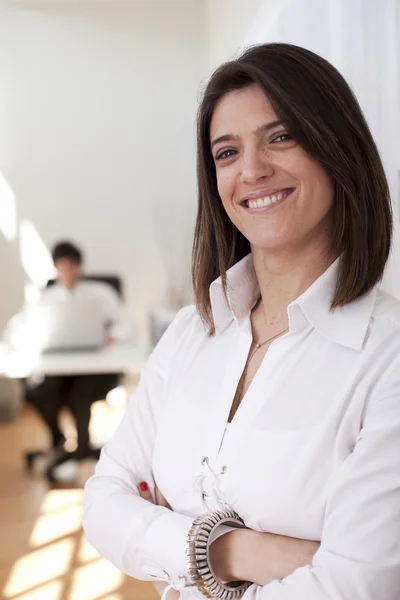 Modern businesswoman at her office — Stock Photo, Image