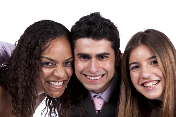Three happy teenagers — Stock Photo, Image