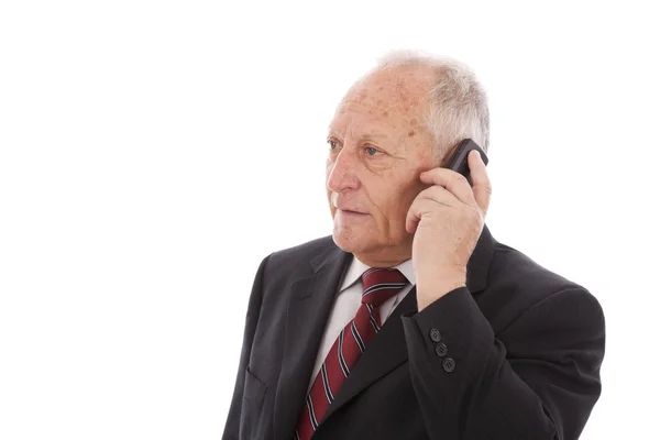 Senior Business Call — Stockfoto
