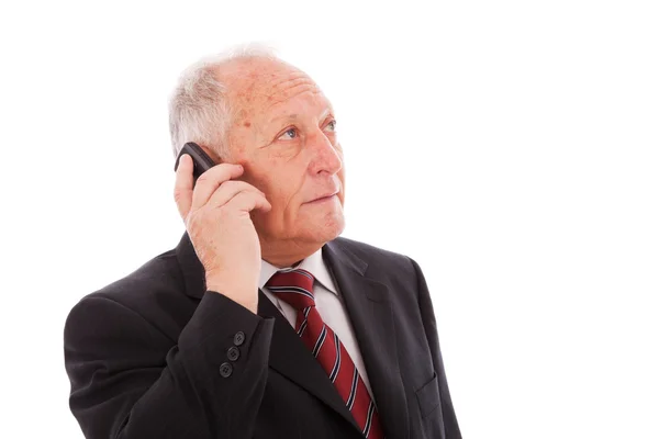 Senior businessman call — Stock Photo, Image