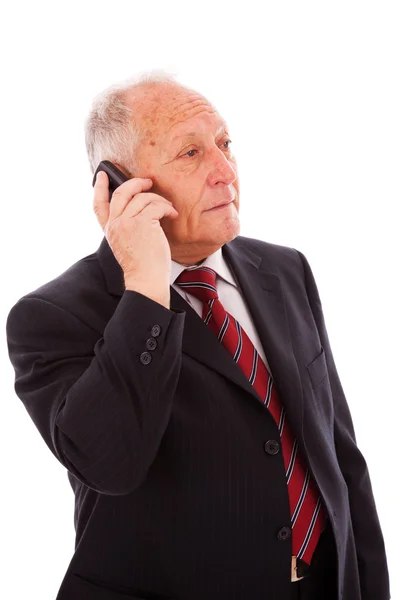 Senior Business Call — Stockfoto