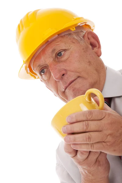 Engineer time for coffee — Stock Photo, Image