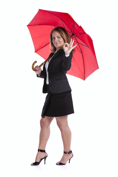 Försäkring affärskvinna — Stockfoto