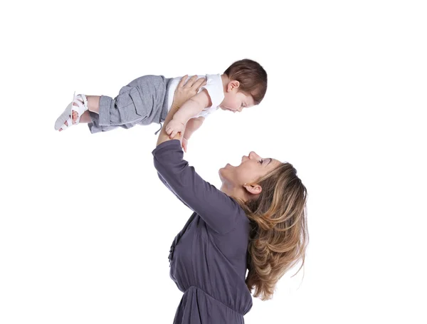 stock image Mother with her baby son